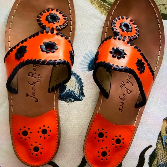 Jack Rogers Women's Orange Sandals - Picture 2 of 3